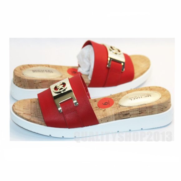 Michael Kors Warren PVC Sandal red color with box - Picture 4 of 8